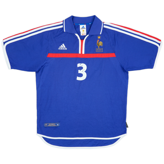 2000-02 France Home Shirt #3 - 5/10 - (M)