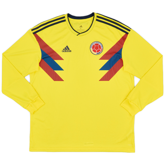 2018-19 Colombia Home L/S Shirt - 10/10 - (XL)