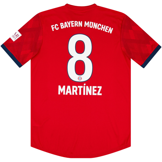 2018-19 Bayern Munich Match Issue Home Shirt Martinez #8 (v Man Utd)