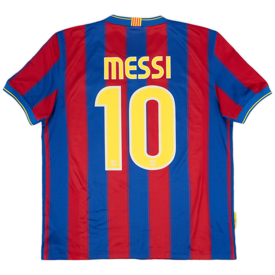 2009-10 Barcelona Home Shirt Messi #10 - 7/10 - (L)