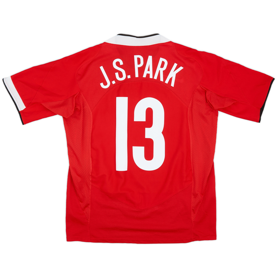 2004-06 Manchester United Home Shirt J.S. Park #13 - 9/10 - (M)