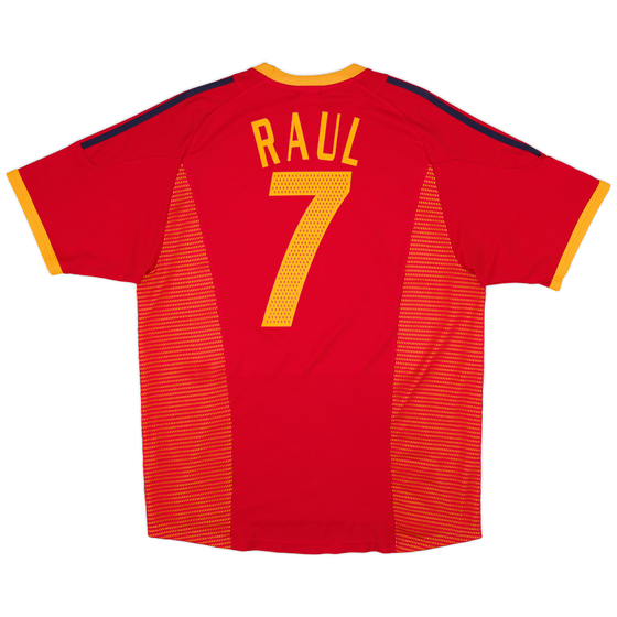 2002-04 Spain Home Shirt Raul #7 - 9/10 - (L)