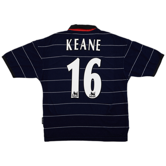 1999-00 Manchester United Away Shirt Keane #16 - 9/10 - (Y)