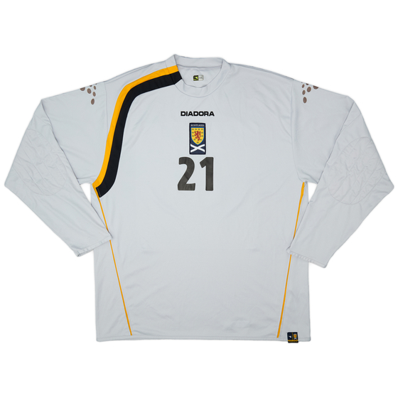 2006-07 Scotland GK Shirt #21 - 8/10 - (XXL)