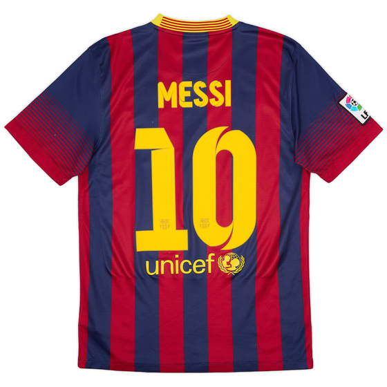2013-14 Barcelona Home Shirt Messi #10 - 7/10 - (S)