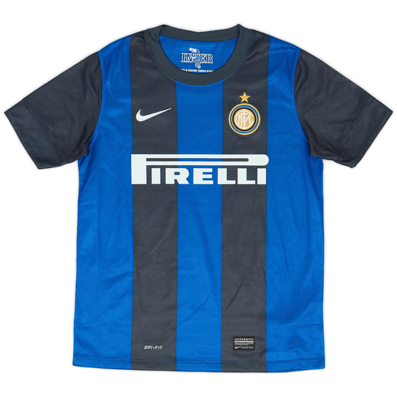 2012-13 Inter Milan Home Shirt - 8/10 - (L.Boys)