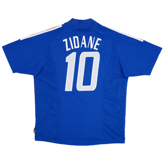 2002-04 France Home Shirt Zidane #10 - 7/10 - (L)