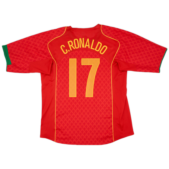 2004-06 Portugal Home Shirt C.Ronaldo #17 - 4/10 - (XL)