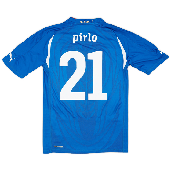 2010-12 Italy Home Shirt Pirlo #21 - 9/10 - (L)
