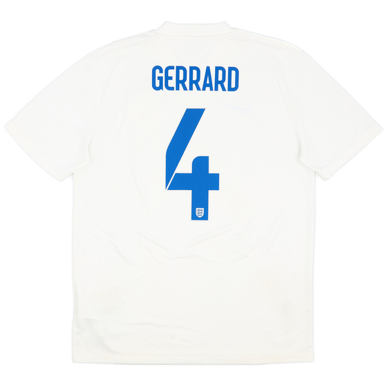 2014-15 England Home Shirt Gerrard #4 - 6/10 - (L)