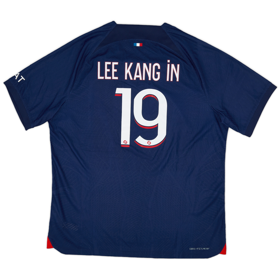 2023-24 Paris Saint-Germain Authentic Home Shirt Lee Kang In #19 (XL)