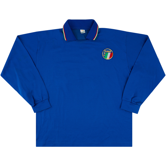 1988 Italy Match Worn Home L/S Shirt #5 (Ferrara) v Sweden