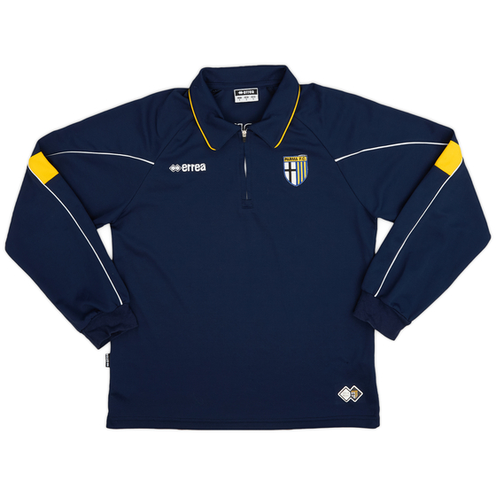 2008-09 Parma Errea 1/4 Zip Polo L/S Shirt - 9/10 - (S)