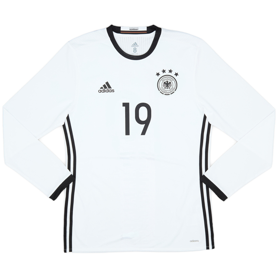 2015-16 Germany Player Issue Home L/S Shirt #19 - 9/10 - (L)