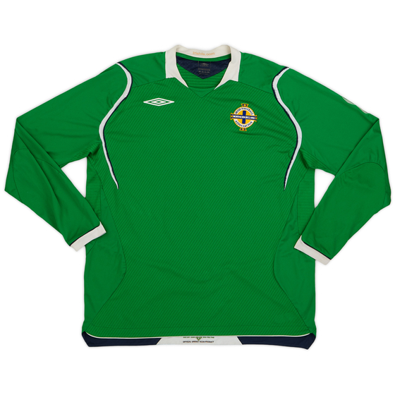 2008-10 Northern Ireland Home L/S Shirt - 8/10 - (XL)