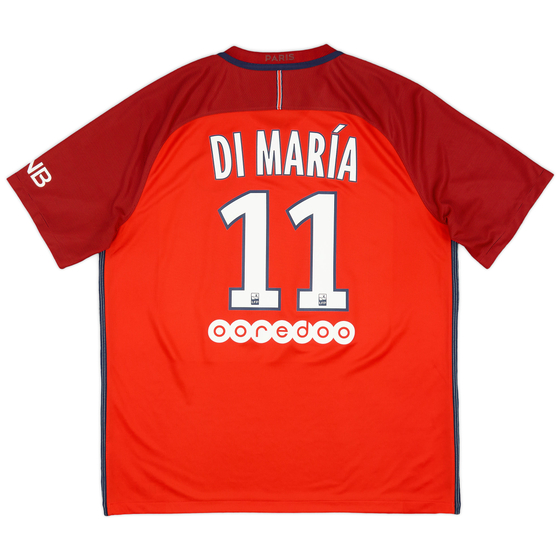 2016-17 Paris Saint-Germain Away Shirt Di Maria #11 - 7/10 - (XL)