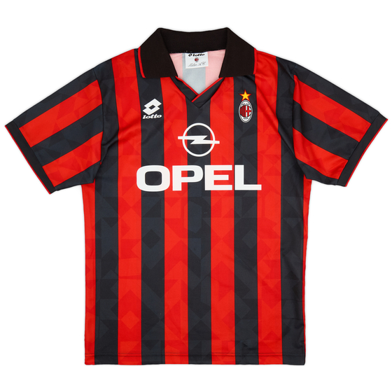 1995-96 AC Milan Home Shirt - 9/10 - (M)