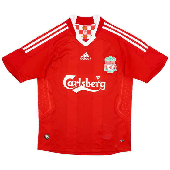 2008-10 Liverpool Home Shirt - 8/10 - (L.Boys)