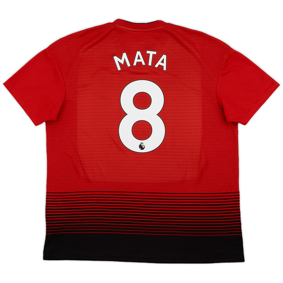 2018-19 Manchester United Home Shirt Mata #8 - 9/10 - (XL)