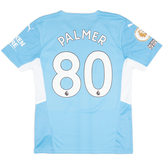 2021-22 Manchester CIty Match Issue Home Shirt Palmer #80