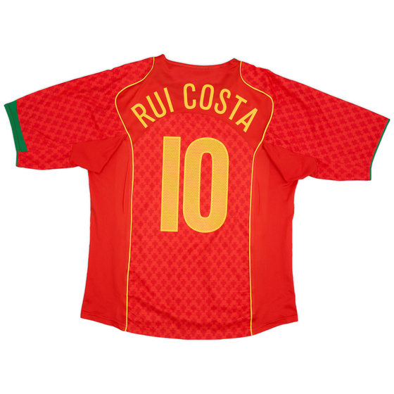 2004-06 Portugal Home Shirt Rui Costa #10 - 9/10 - (L)