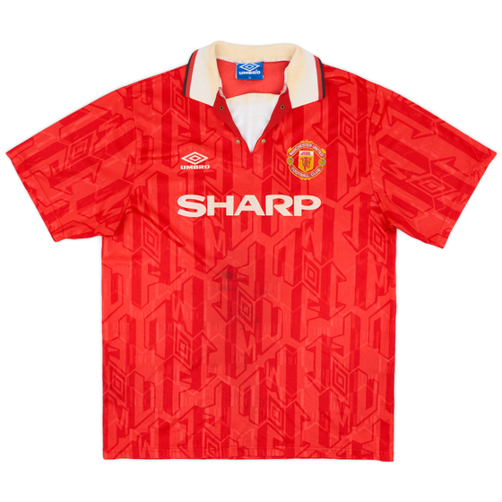 1992-94 Manchester United Home Shirt - 4/10 - (XL)