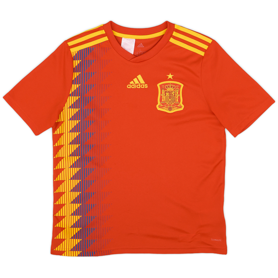 2018-19 Spain Home Shirt - 8/10 - (L.Boys)