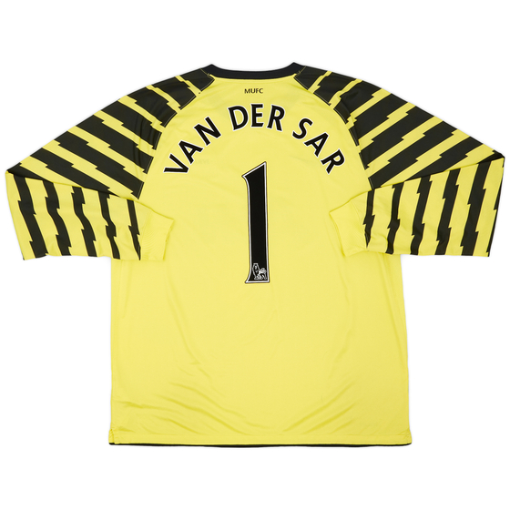 2010-11 Manchester United Yellow GK Shirt Van Der Sar #1 - 9/10 - (XXL)