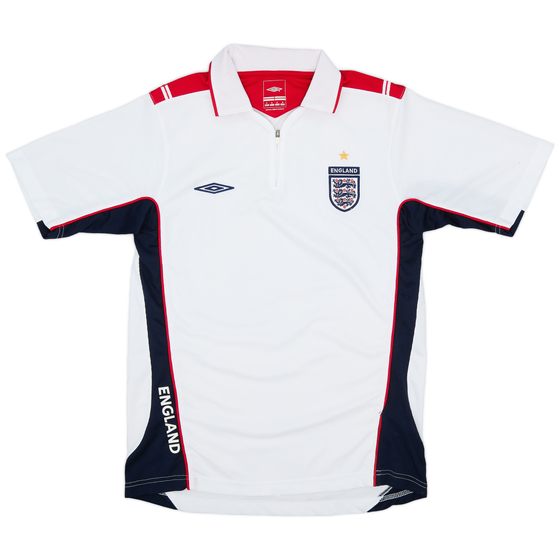 2006-07 England Umbro 1/4 Zip Polo Shirt - 9/10 - (S)