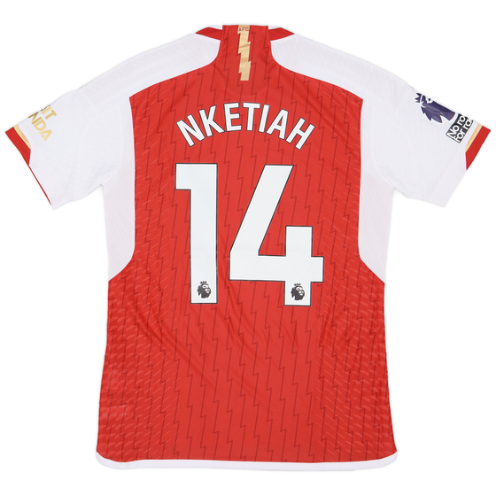 2023-24 Arsenal Match Issue Home Shirt Nketiah #14