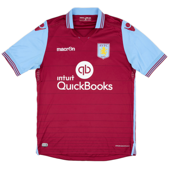 2015-16 Aston Villa Home Shirt - 7/10 - (L)