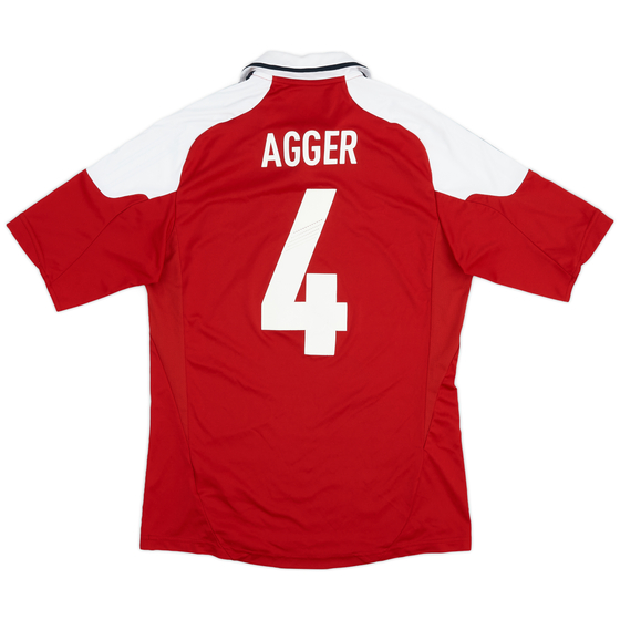 2012-13 Denmark Home Shirt Agger #4 - 8/10 - (M)