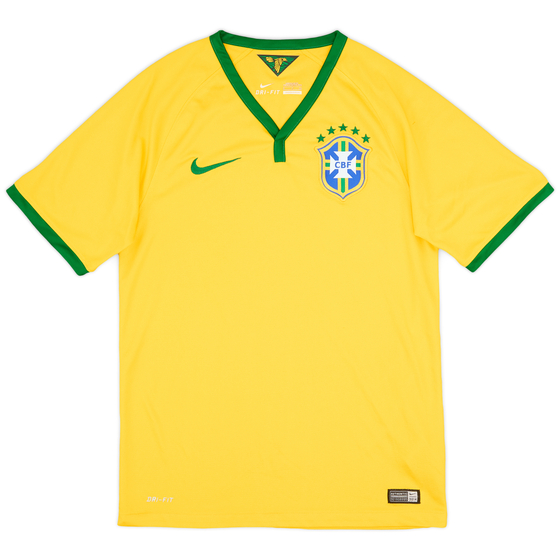2014-15 Brazil Home Shirt - 6/10 - (S)