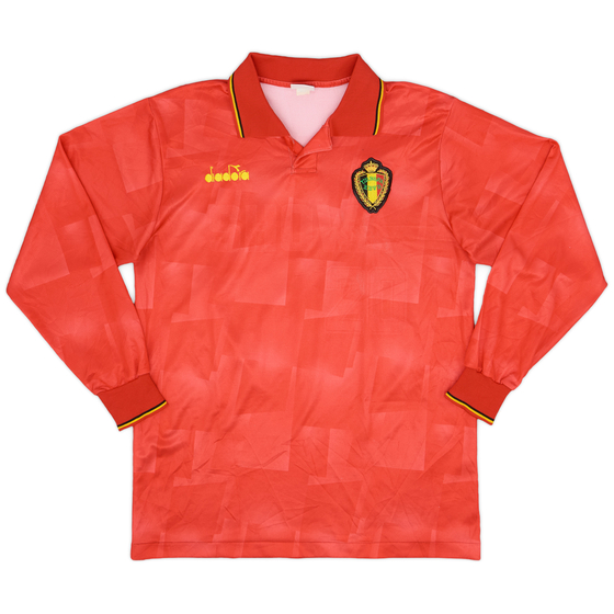 1992-94 Belgium Home L/S Shirt - 6/10 - (L)