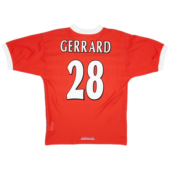 1998-00 Liverpool Home Shirt Gerrard #28 - 8/10 - (M)