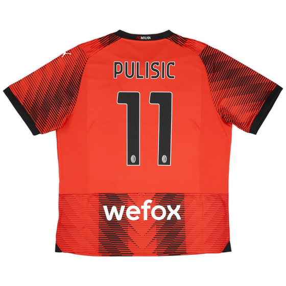 2023-24 AC Milan Home Shirt Pulisic #11 (XL)