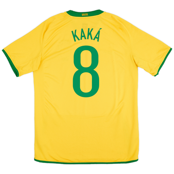 2008-10 Brazil Home Shirt Kaka #8 - 6/10 - (M)