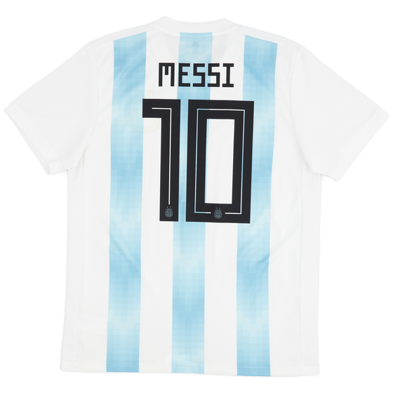 2018-19 Argentina Home Shirt Messi #10 - 9/10 - (L)