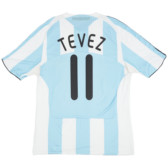 2007-09 Argentina Home Shirt Tevez #11 - 8/10 - (L)
