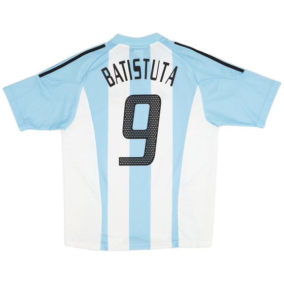 2002-04 Argentina Home Shirt Batistuta #9 - 8/10 - (M)
