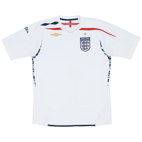 2007-09 England Home Shirt - 6/10 - (L)