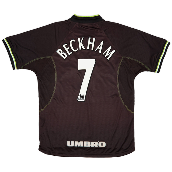 1998-99 Manchester United Third Shirt Beckham #7 - 8/10 - (L)