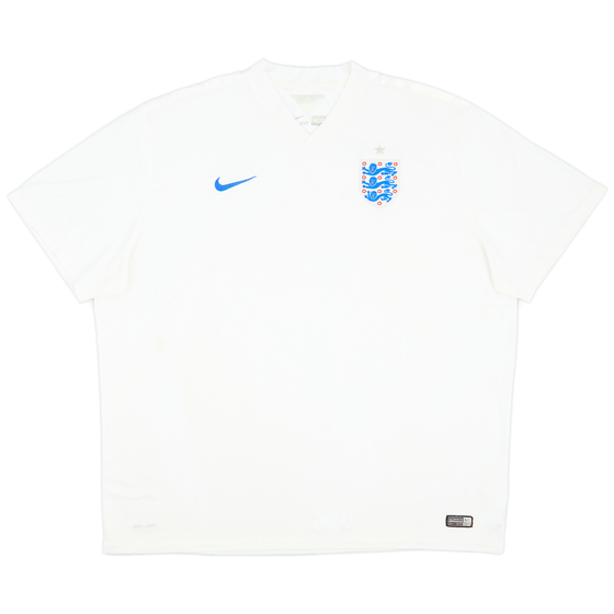 2014-15 England Home Shirt - 8/10 - (3XL)