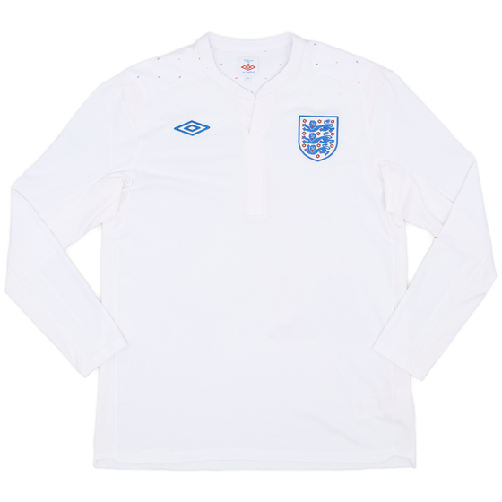 2011-12 England Home L/S Shirt - 8/10 - (L)
