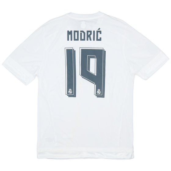 2015-16 Real Madrid Authentic Home Shirt Modric #19 (L)