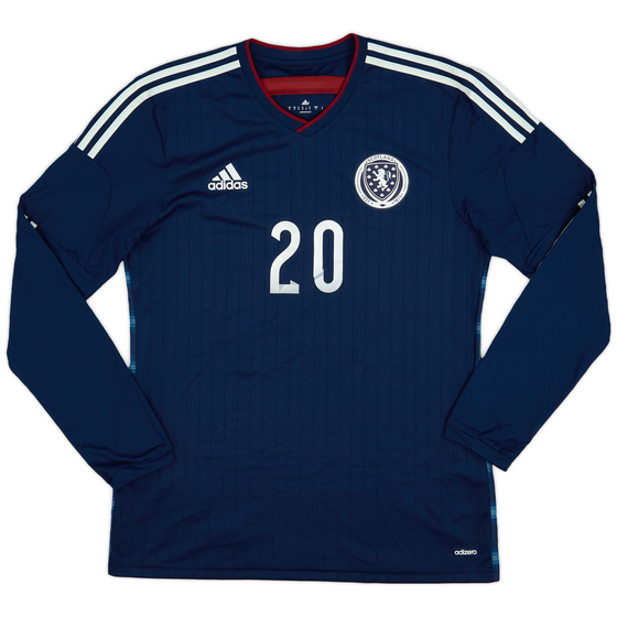 2014-15 Scotland Player Issue Home L/S Shirt #20 - 9/10 - (L)