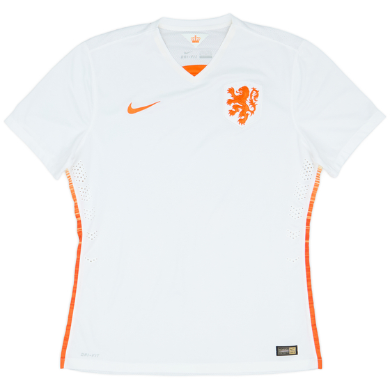 2015 Netherlands Authentic Away Shirt - 10/10 - (XL)