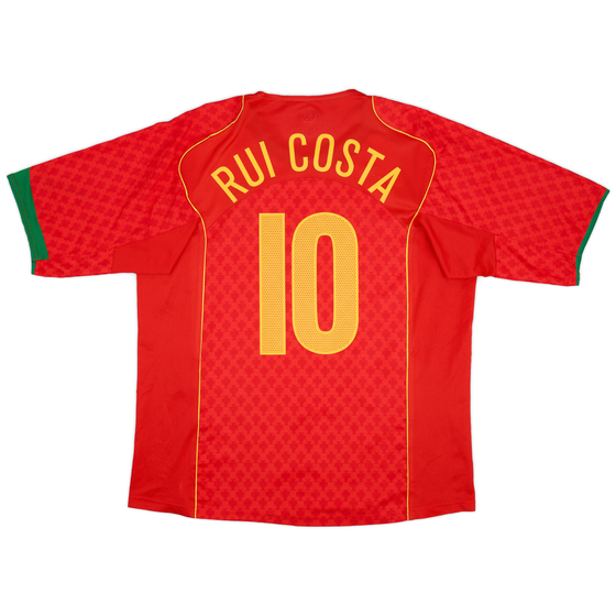2004-06 Portugal Home Shirt Rui Costa #10 - 9/10 - (XL)