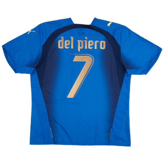 2006 Italy Home Shirt Del Piero #7 - 5/10 - (XL)