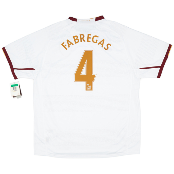 2007-08 Arsenal Away Shirt Fabregas #4 (XL)